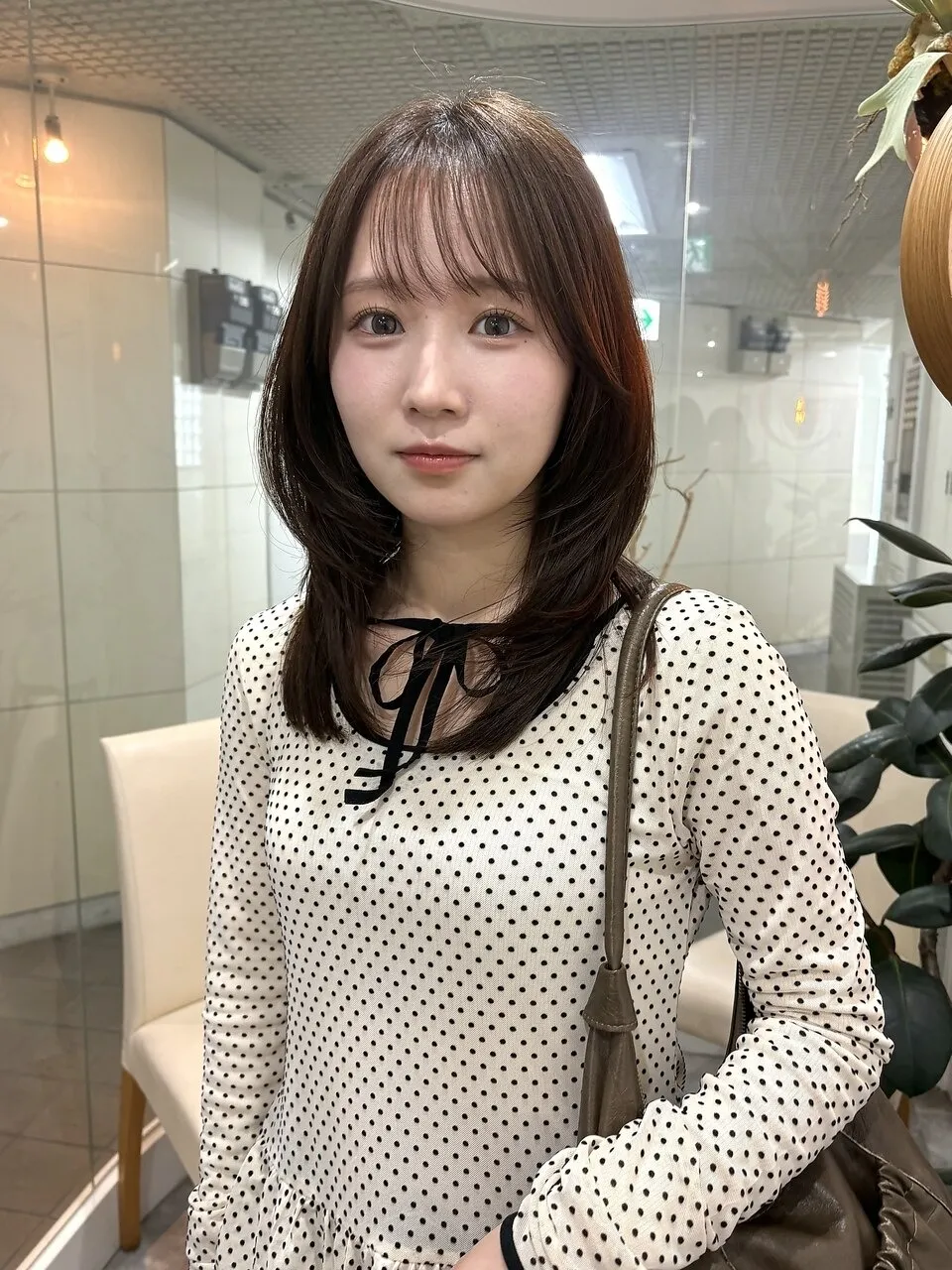ハッシュカット×透明感ヘーゼルベージュ
